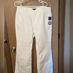 Tommy Hilfiger Women's White Flare Pants